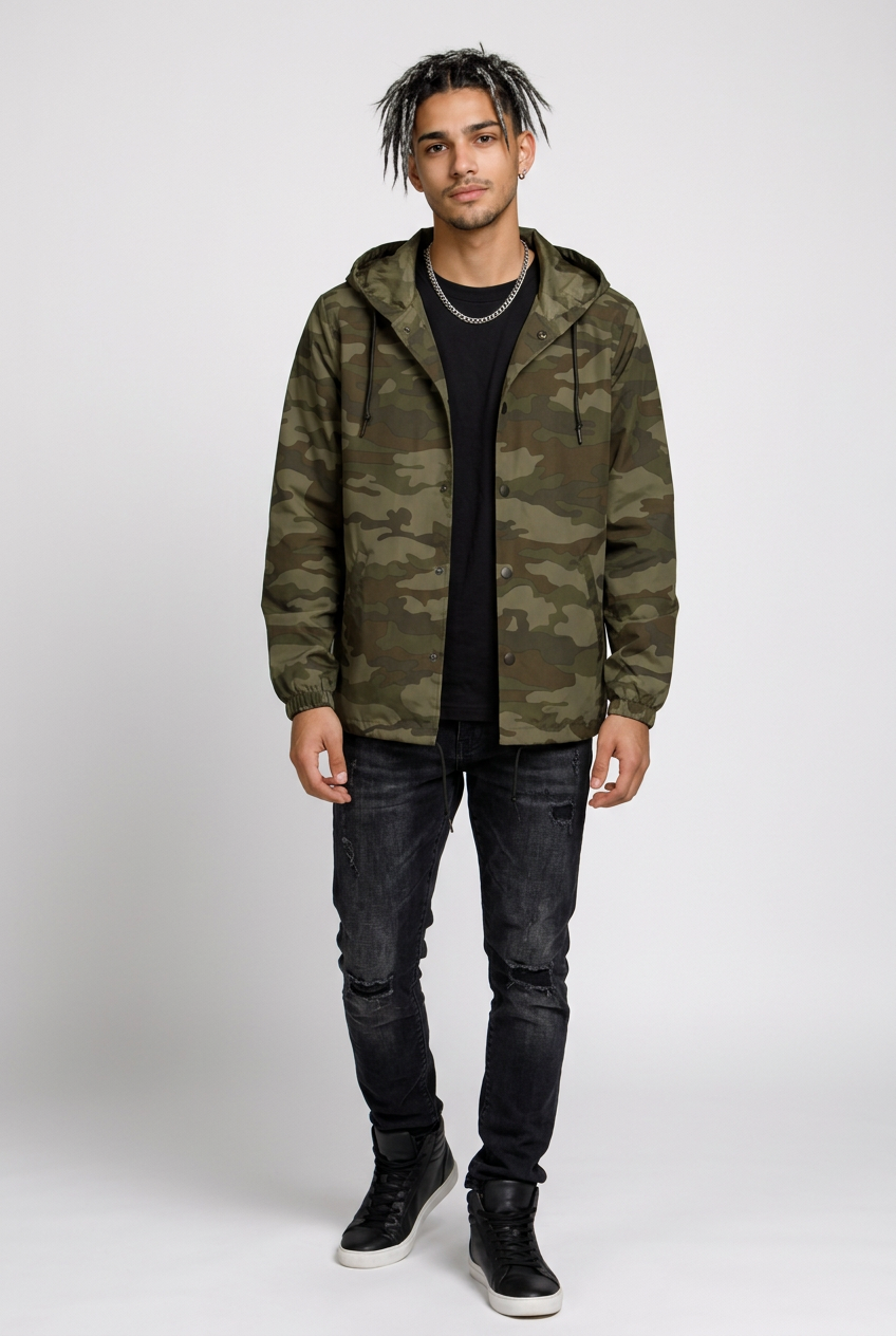 Camo Water-Resistant Jacket