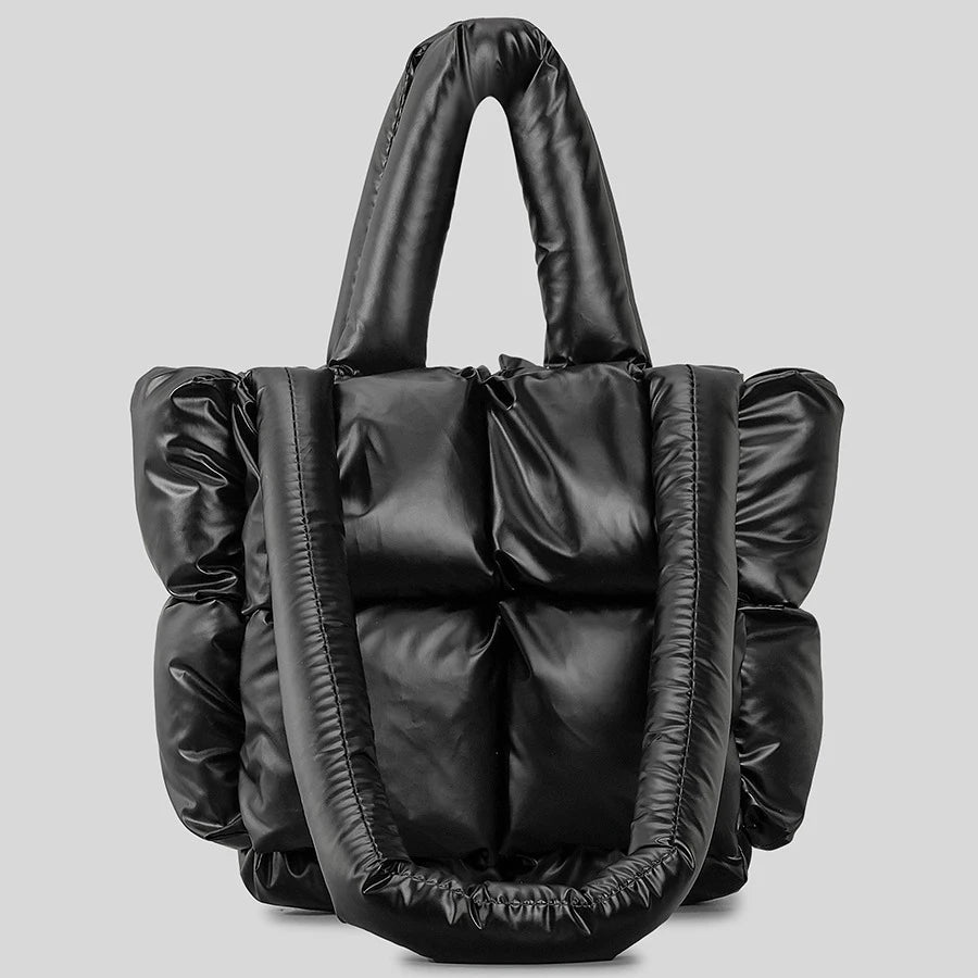 Square Puffer Bag Nylon Padded