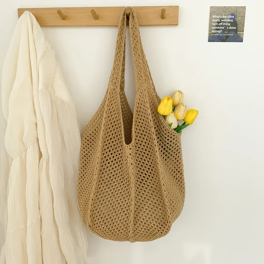 Women's Shoulder Bags Casual Straw Wicker Woven