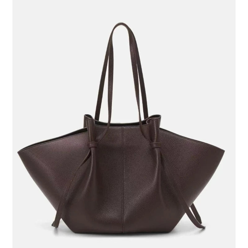 Luxury suede/genuine leather women's handbag