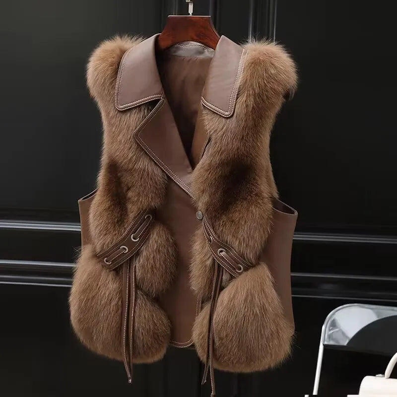 Faux Fur Plush Vest