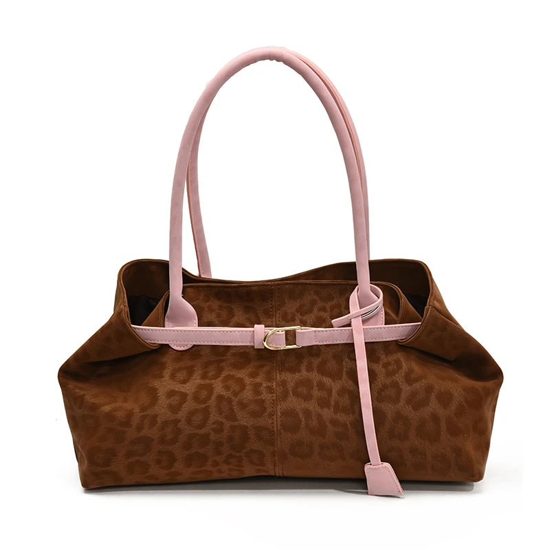 LEFTSIDE Leopard PU Leather Shoulder Bags
