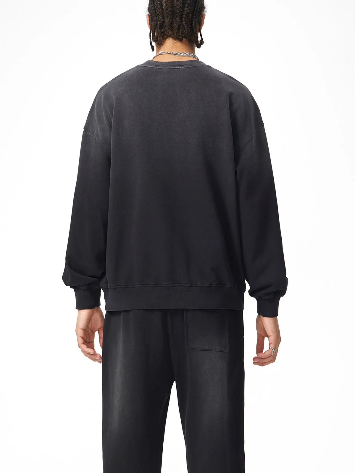 Sunfade Drop-Shoulder Cotton Sweatshirt