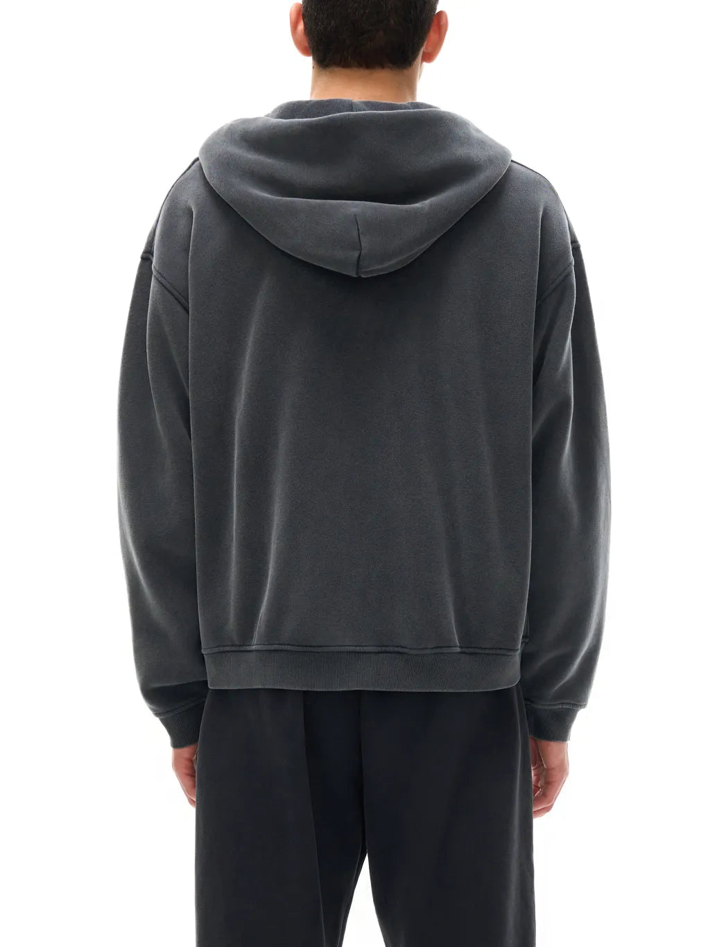 Zip-Through Boxy Fleece Hoodie