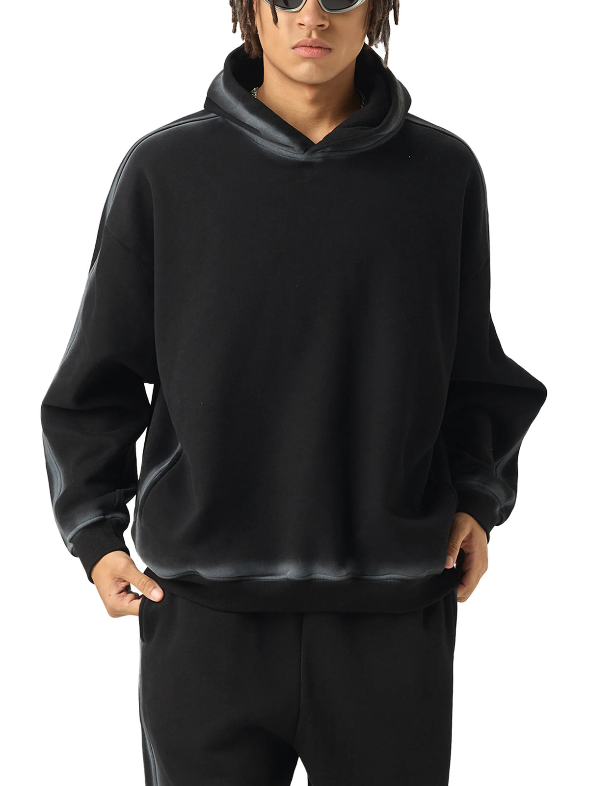 Sun-faded Edge Fleece Hoodie