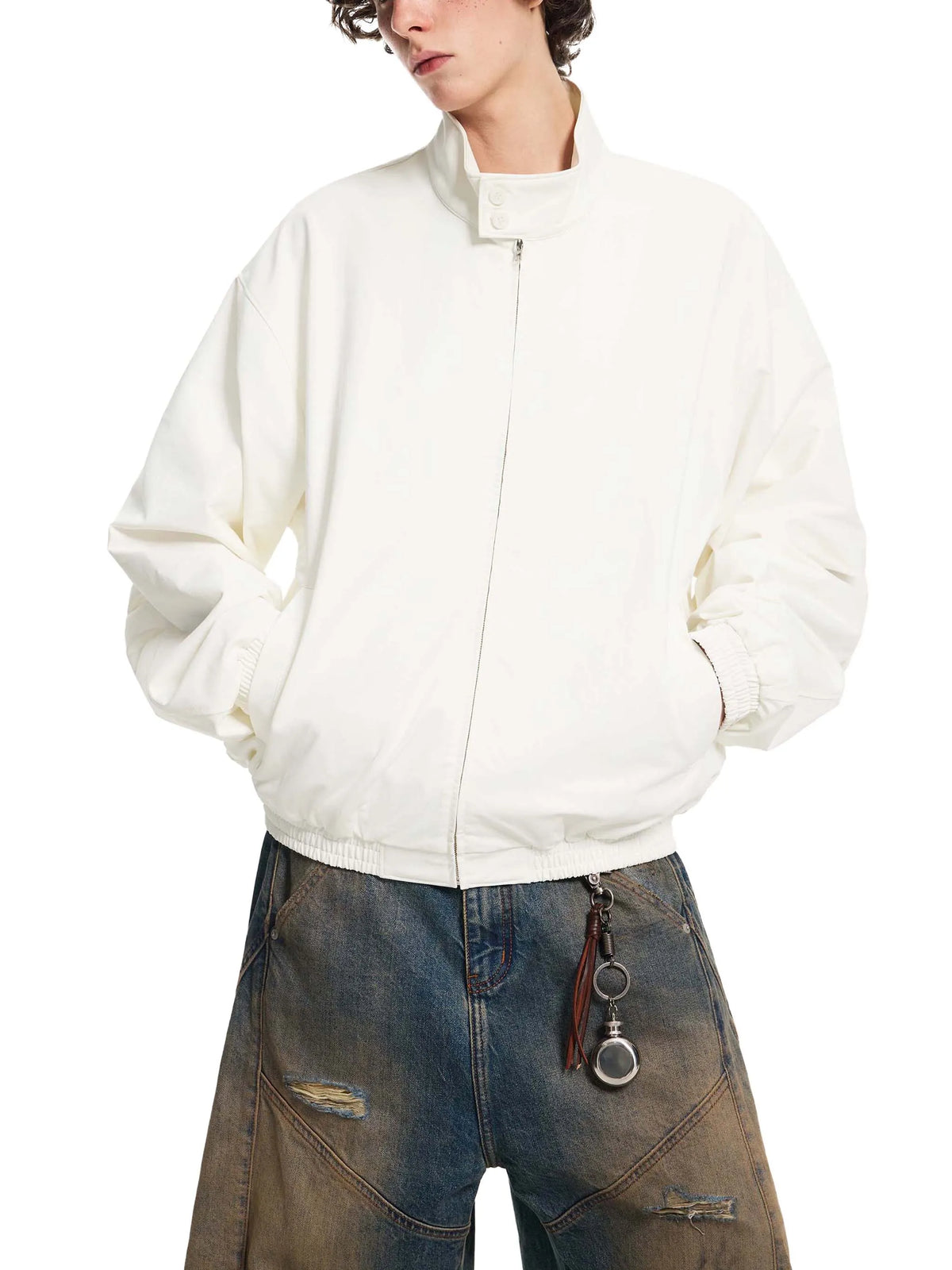Stand Collar Bomber Jacket