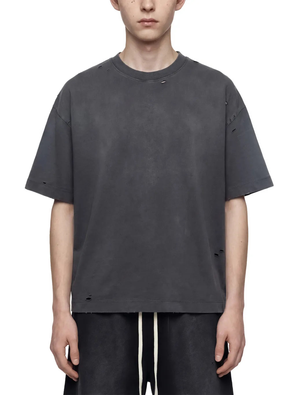 Vintage Washed Distressed Boxy Oversized T-Shirt