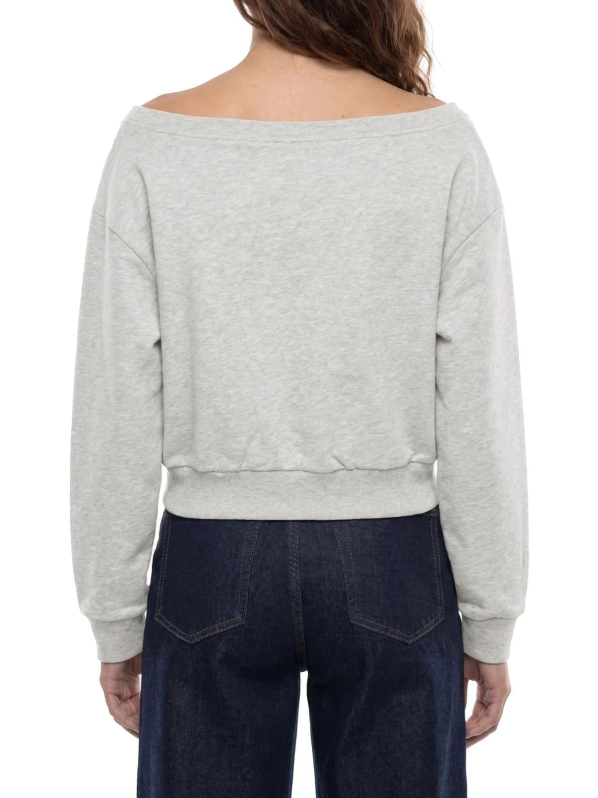 Off-Shoulder Sweatshirt