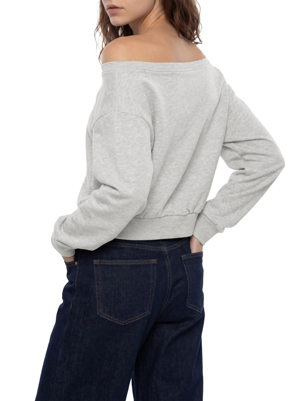 Off-Shoulder Sweatshirt