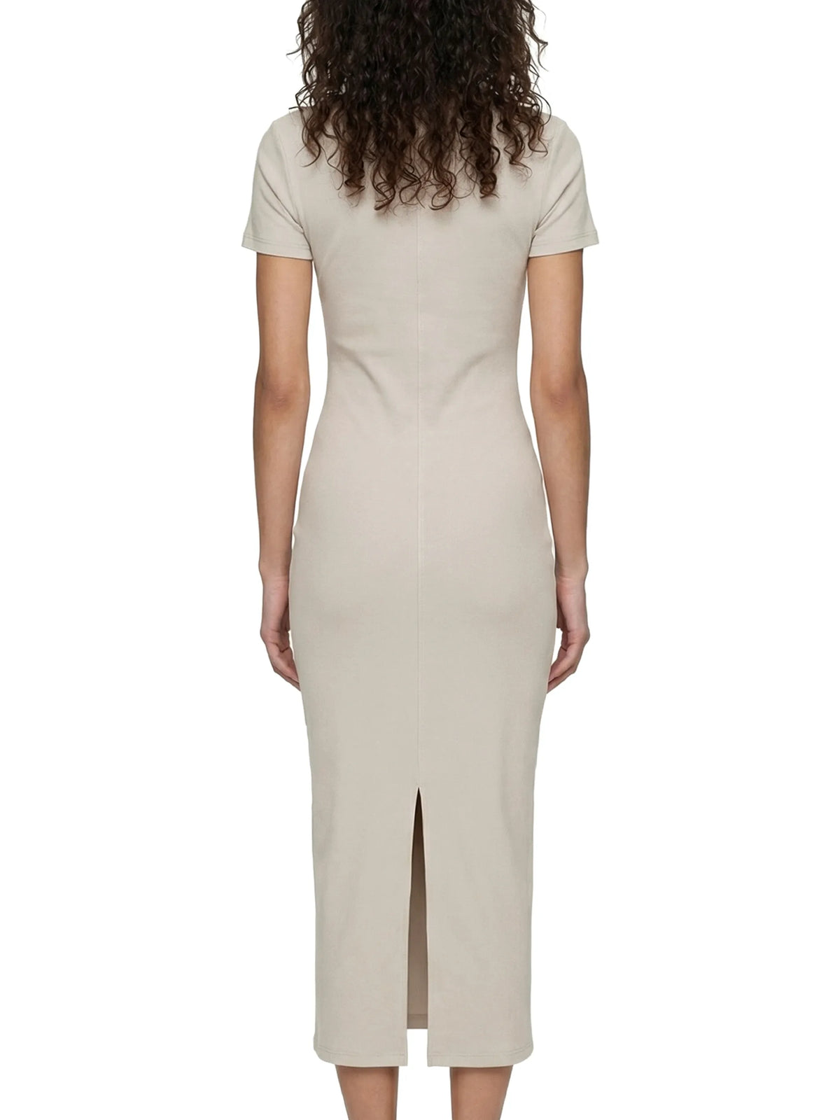 V-Neck Short Sleeve Maxi Dress