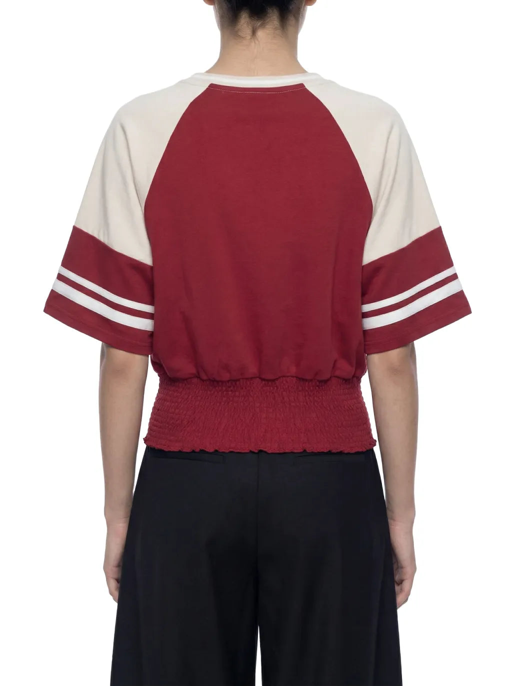 Color Block Ruched T-Shirt