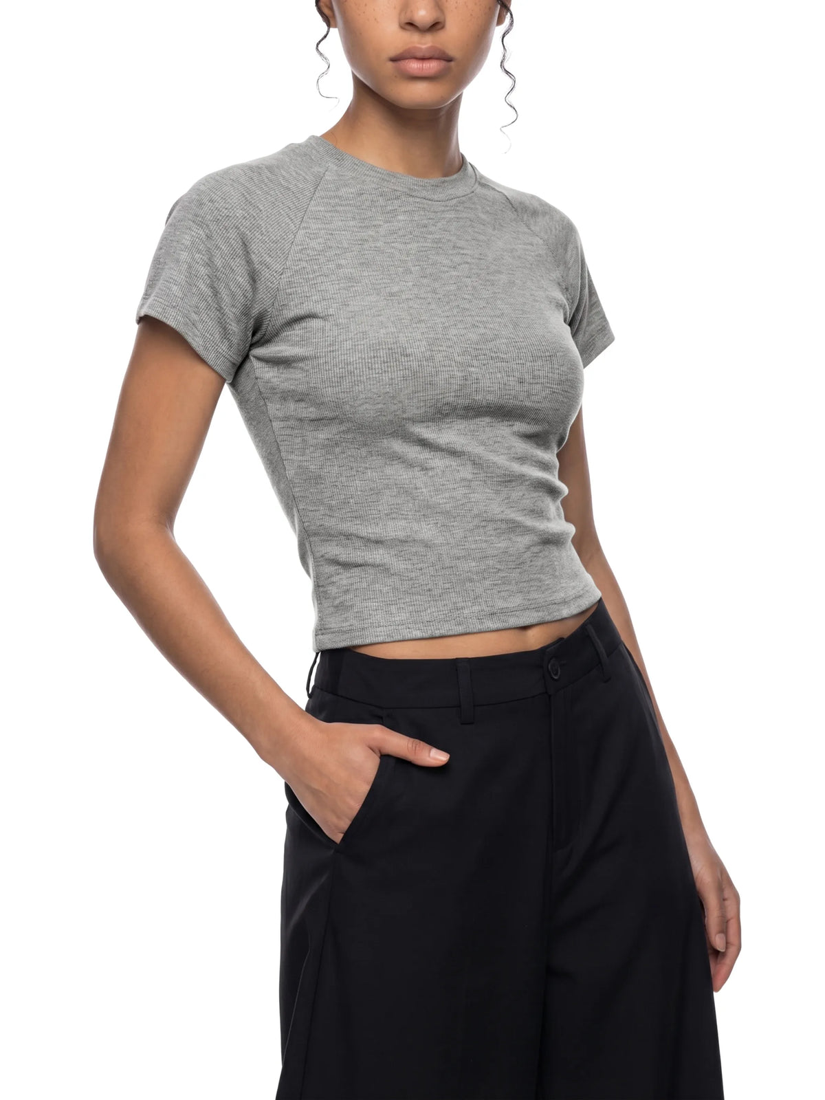 Mineral Wash Crop T-Shirt
