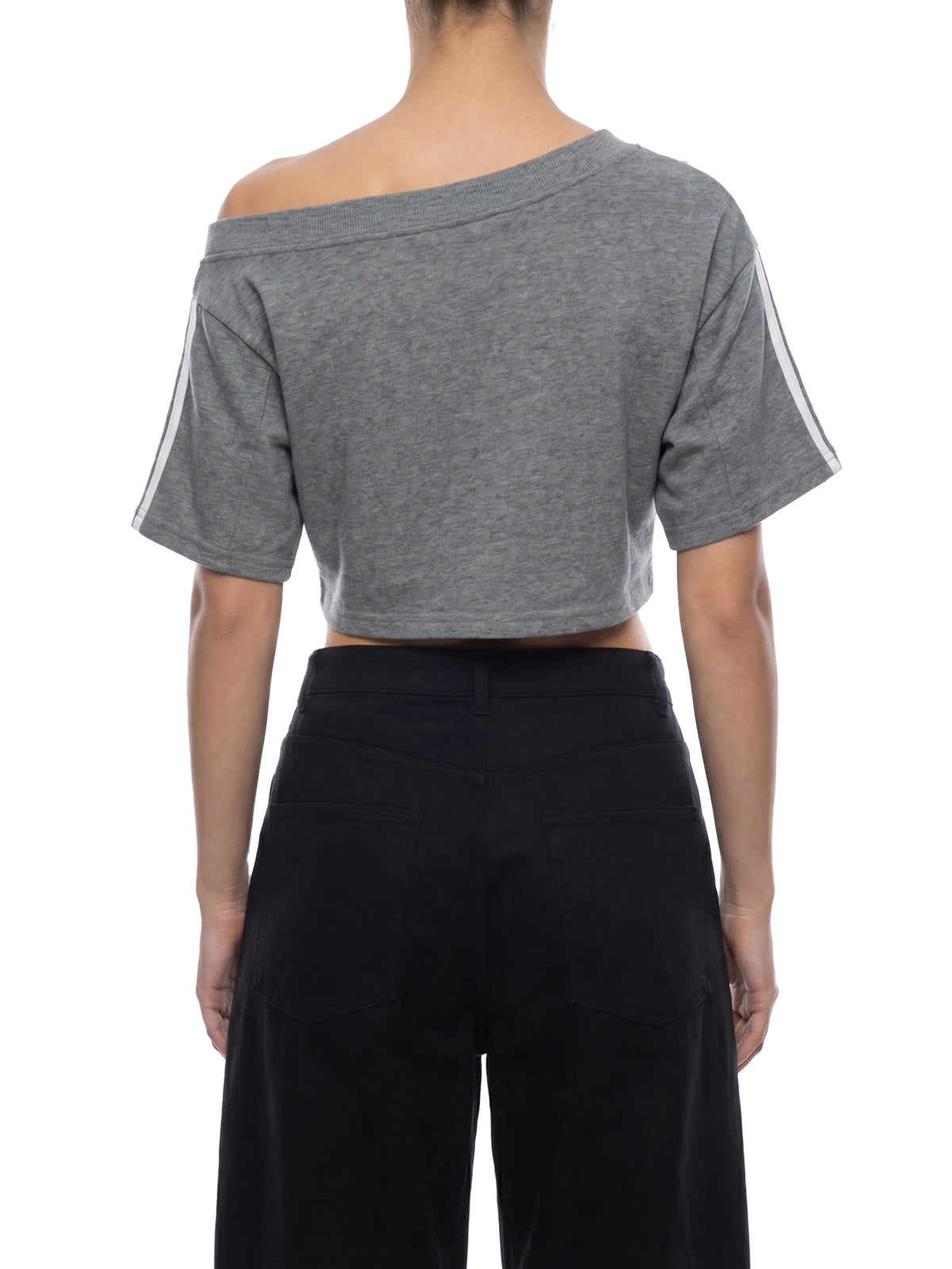 Off-the-Shoulder Crop T-Shirt