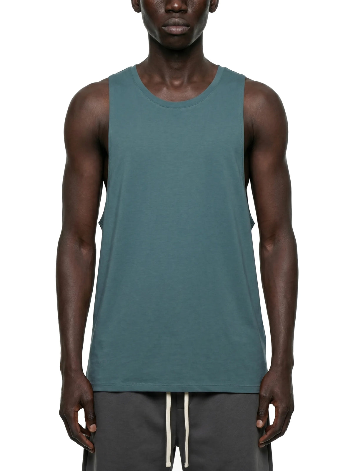 Solid Color Crewneck Tank Top
