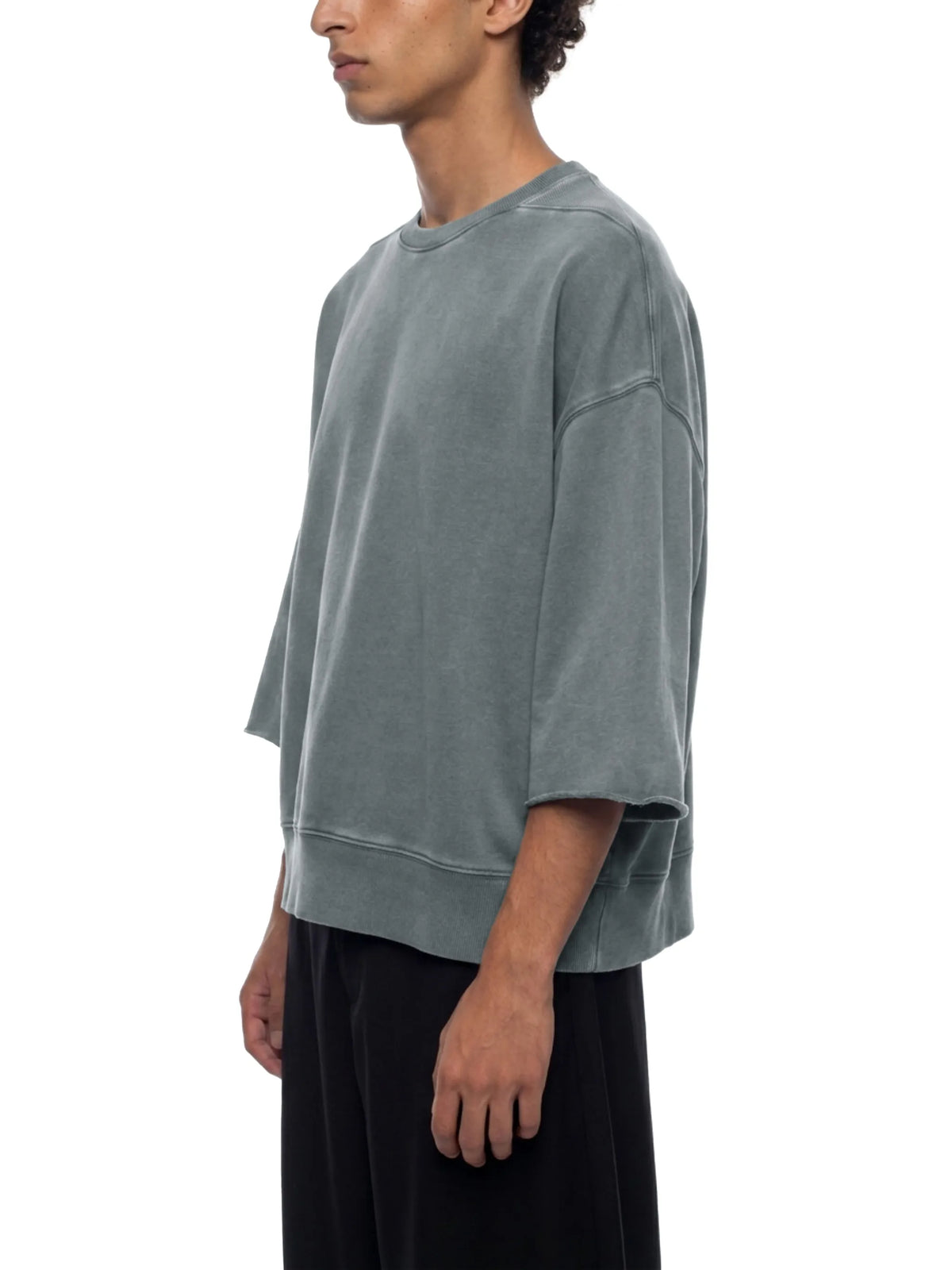 Mineral Wash Boxy Raw Edge T-Shirt