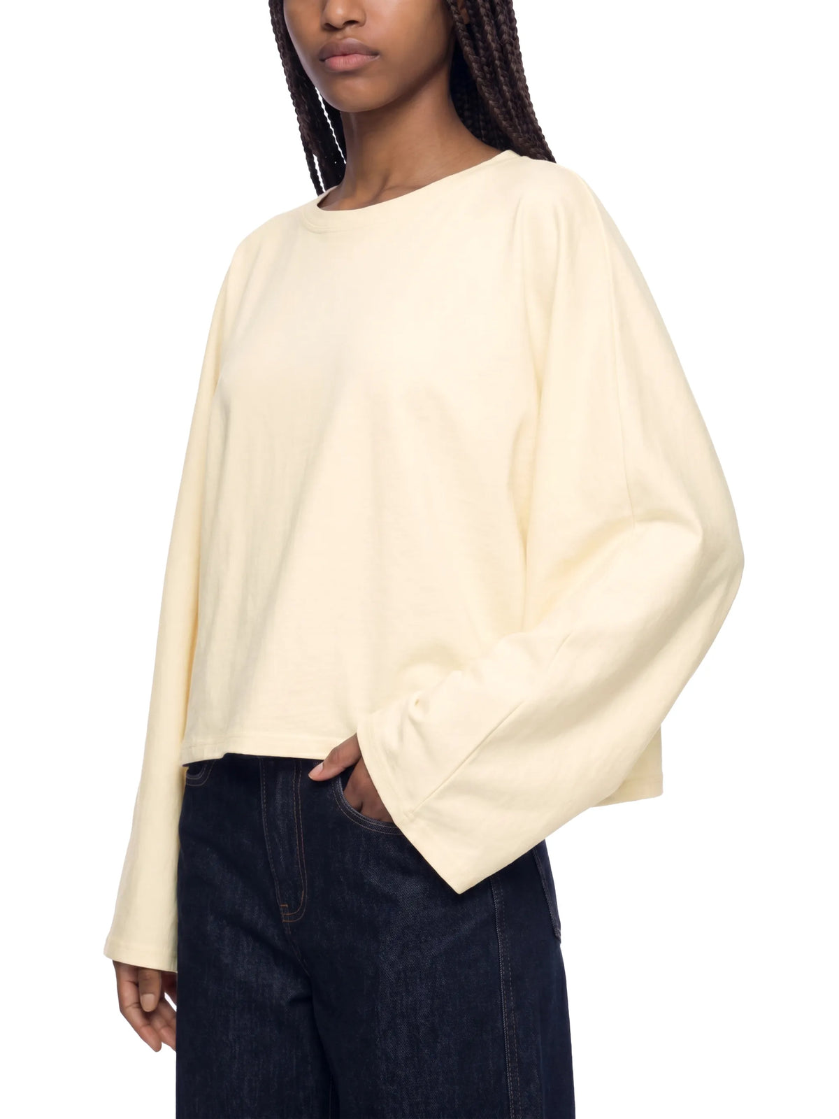 Boxy Batwing Sleeve T-Shirt