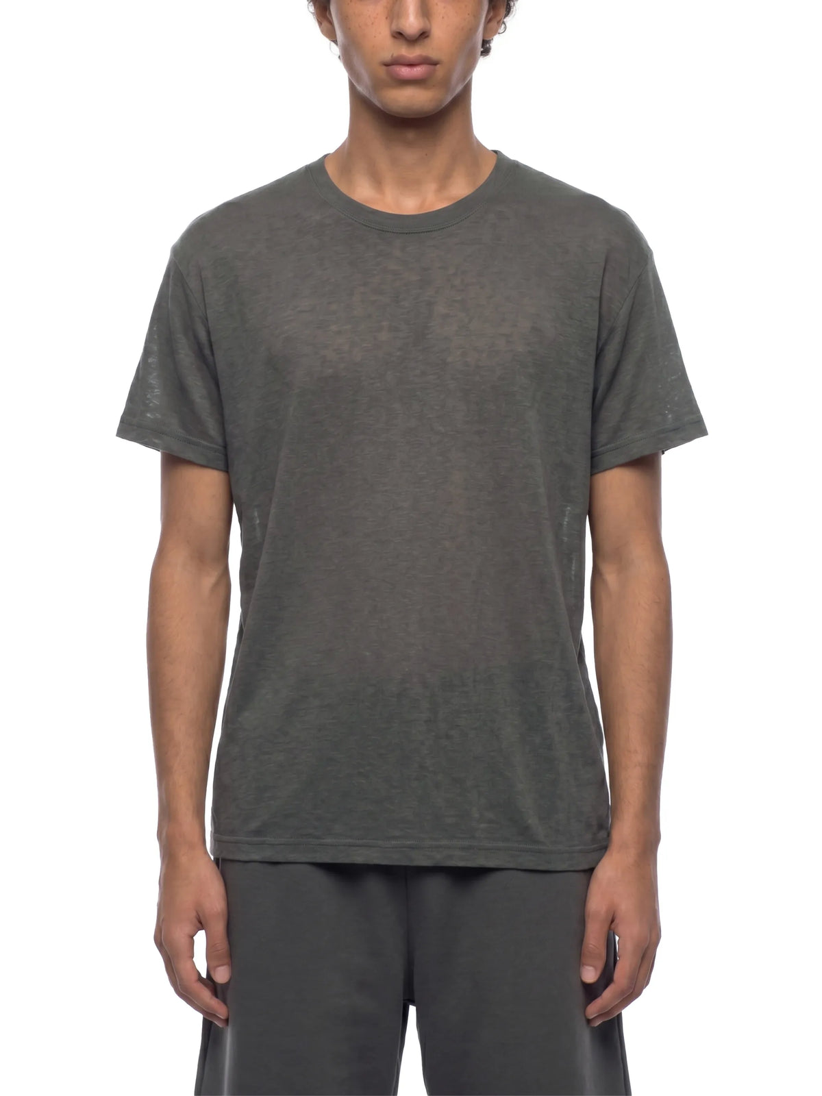 Sheer Lyocell Blend Boxy T-Shirt