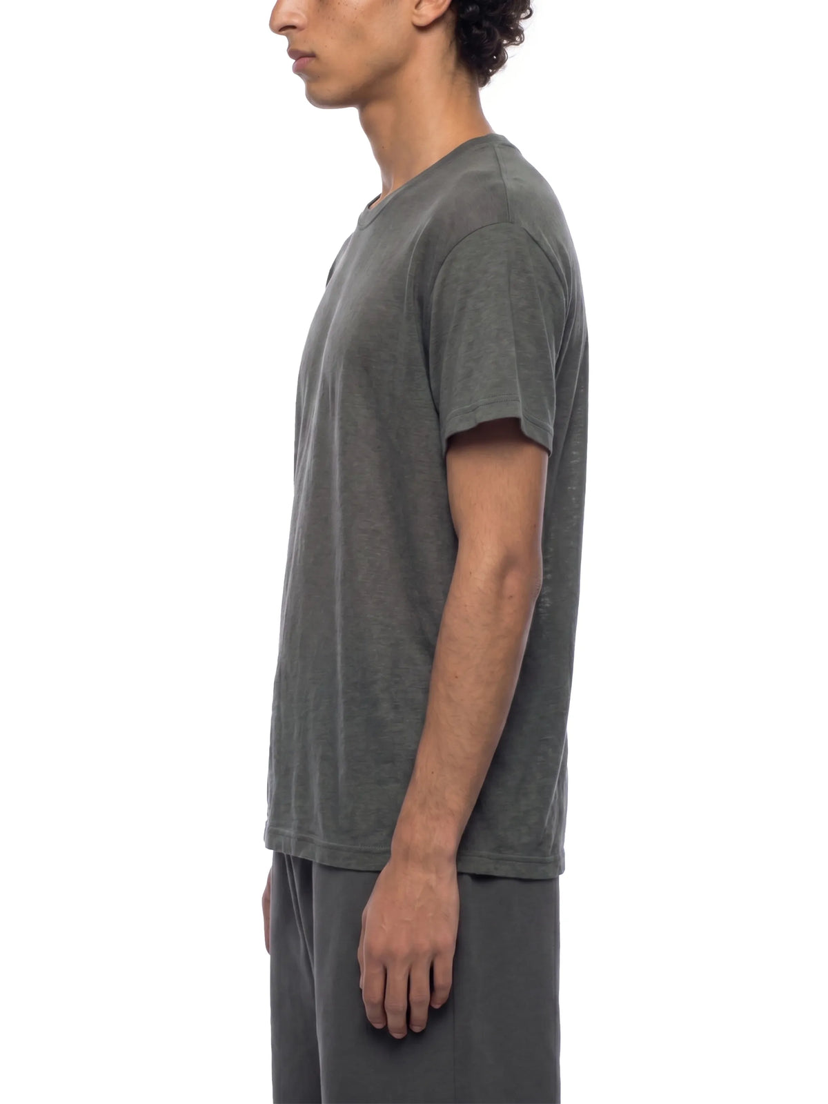 Sheer Lyocell Blend Boxy T-Shirt