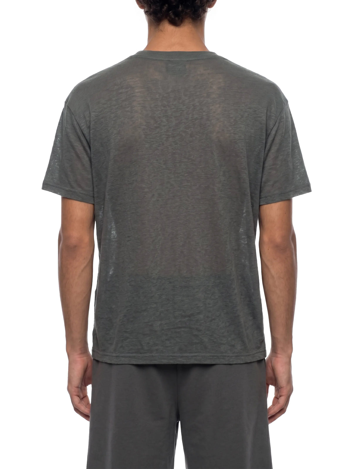 Sheer Lyocell Blend Boxy T-Shirt