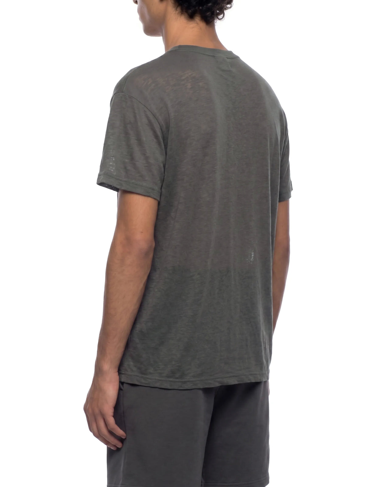 Sheer Lyocell Blend Boxy T-Shirt