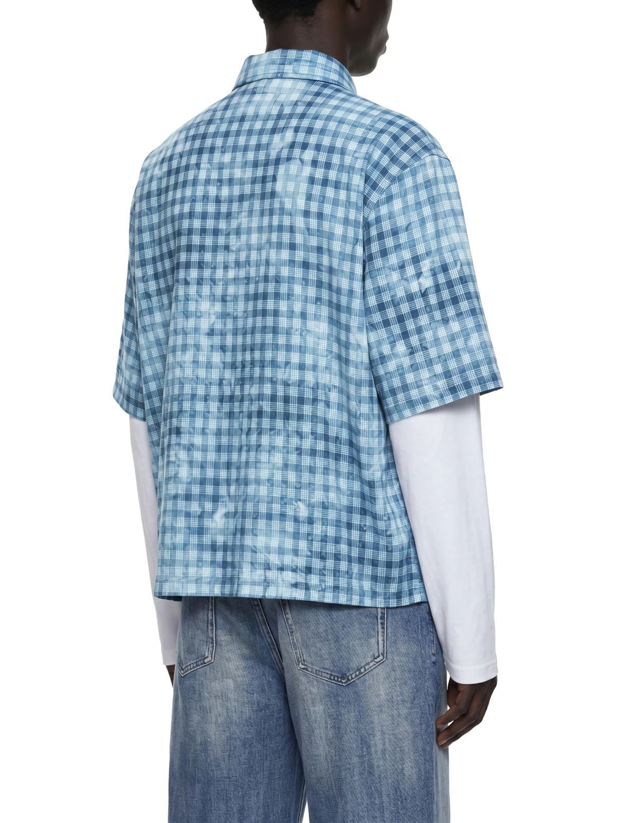 Vintage Wash Plaid Short Sleeve Shirt