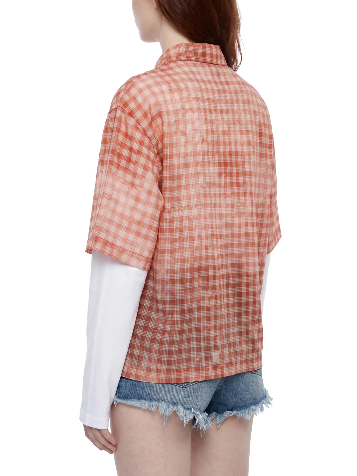 Vintage Wash Plaid Short Sleeve Shirt