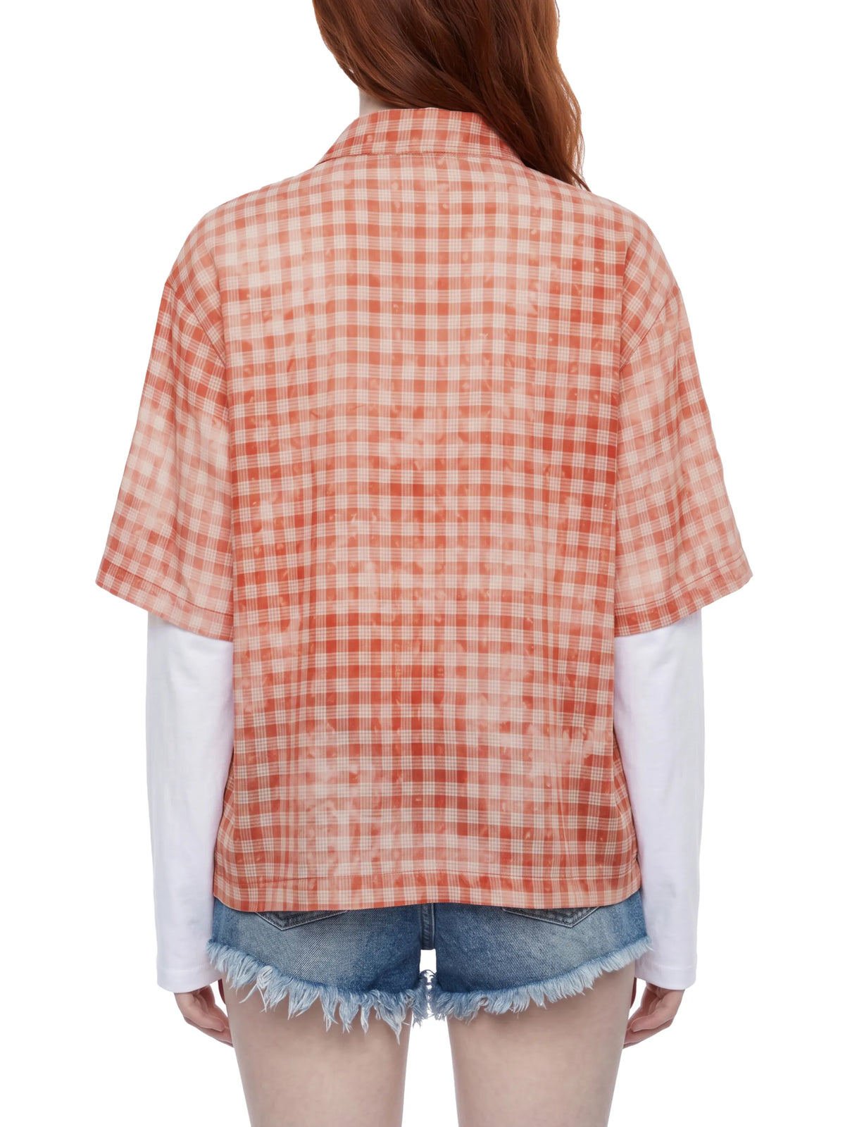 Vintage Wash Plaid Short Sleeve Shirt