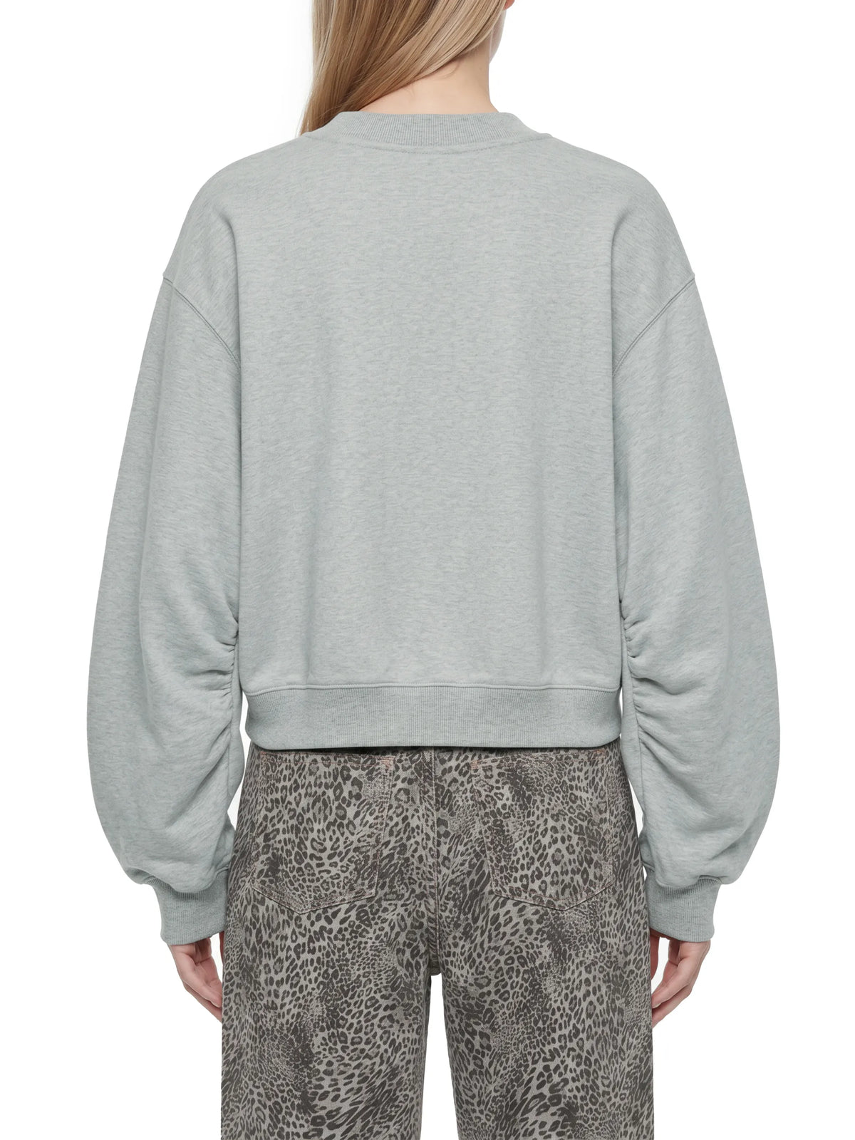Crop V-Neck Sweatshirt