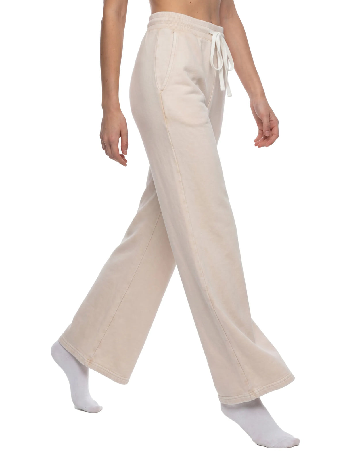 Mineral Wash Flared Leg Sweatpants