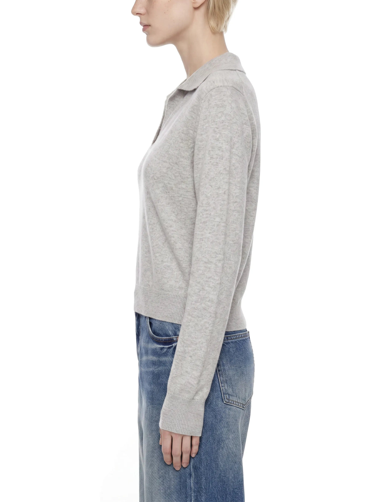 Collared Pullover Knit Sweater