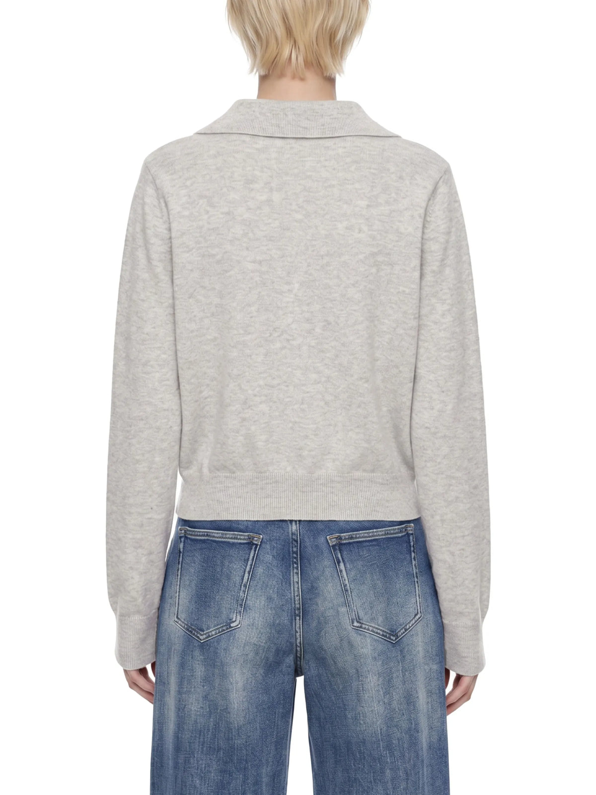 Collared Pullover Knit Sweater