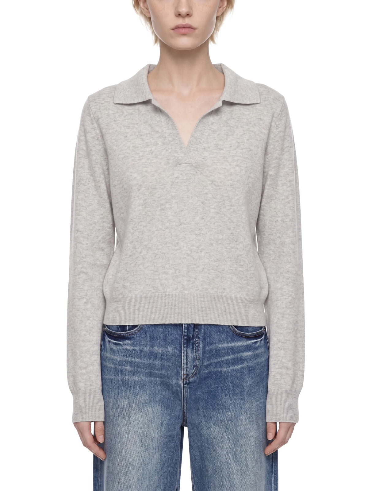 Collared Pullover Knit Sweater