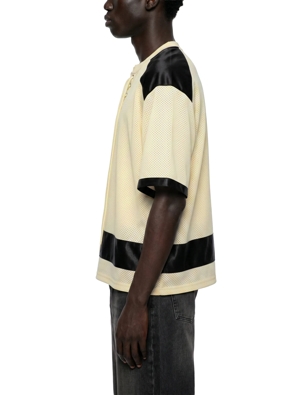 Raglan Sleeve Mesh Boxy T-Shirt
