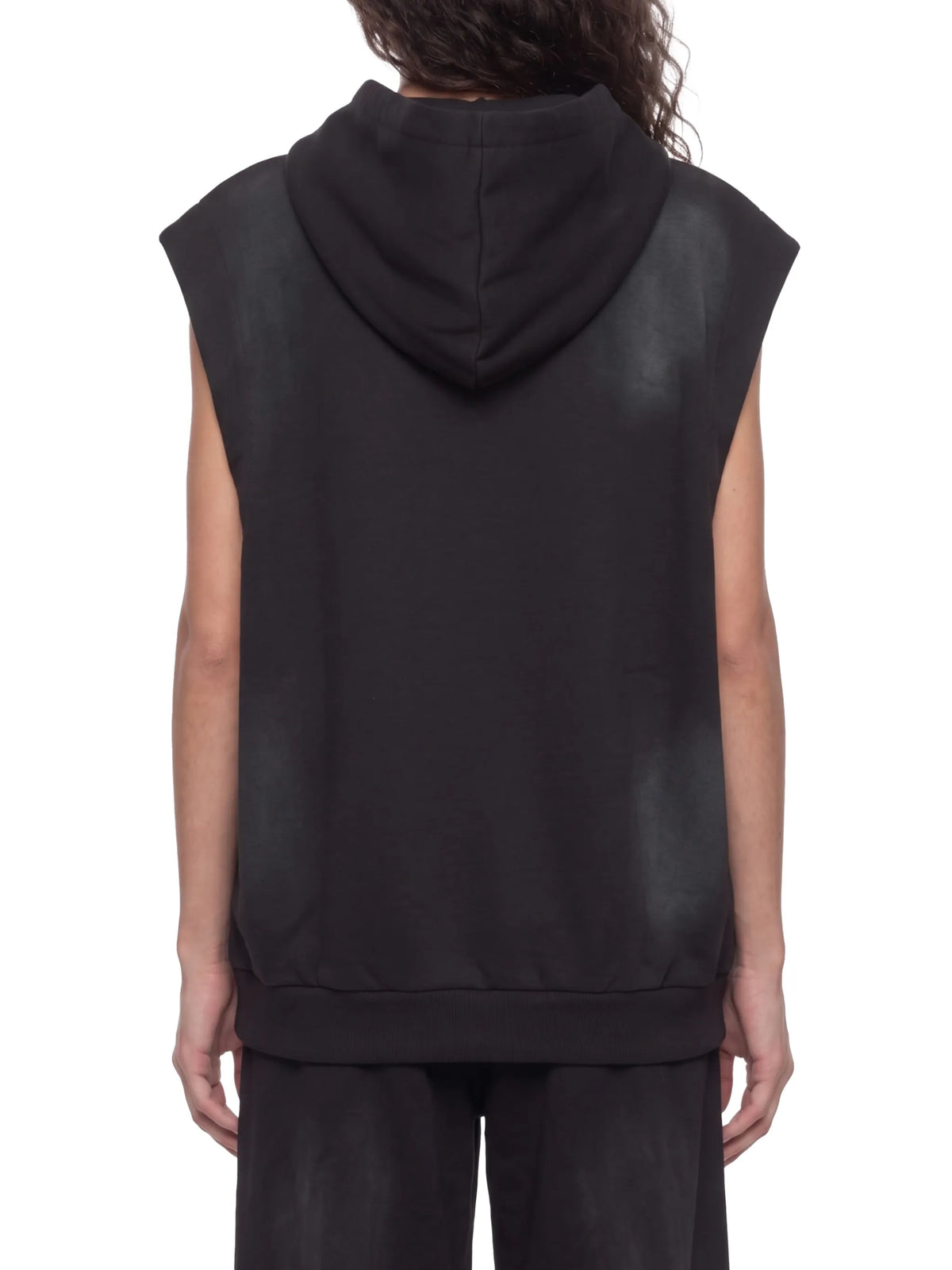 Vintage Wash Sun Fade Sleeveless Hoodie