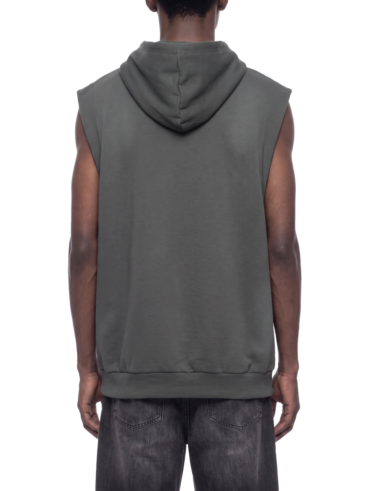 Vintage Wash Sun Fade Sleeveless Hoodie