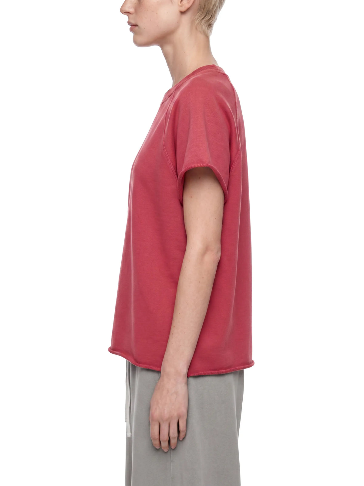 Vintage Wash Raw Edge Boxy T-Shirt