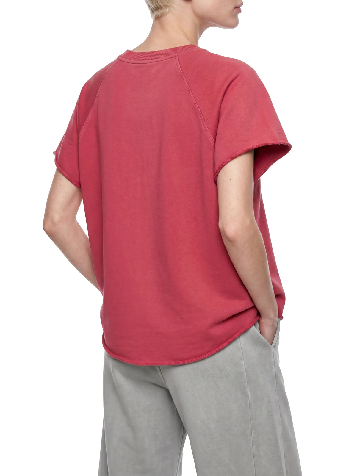 Vintage Wash Raw Edge Boxy T-Shirt
