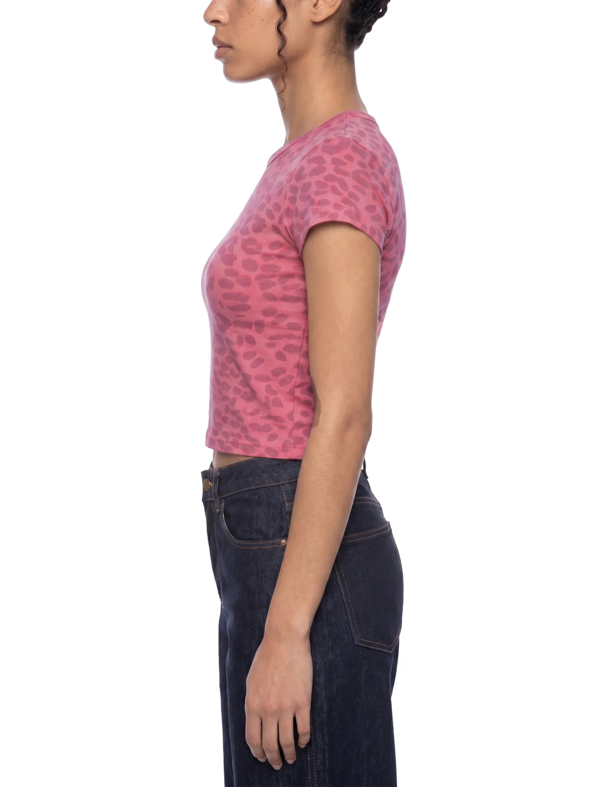 Leopard Print Crop T-Shirt