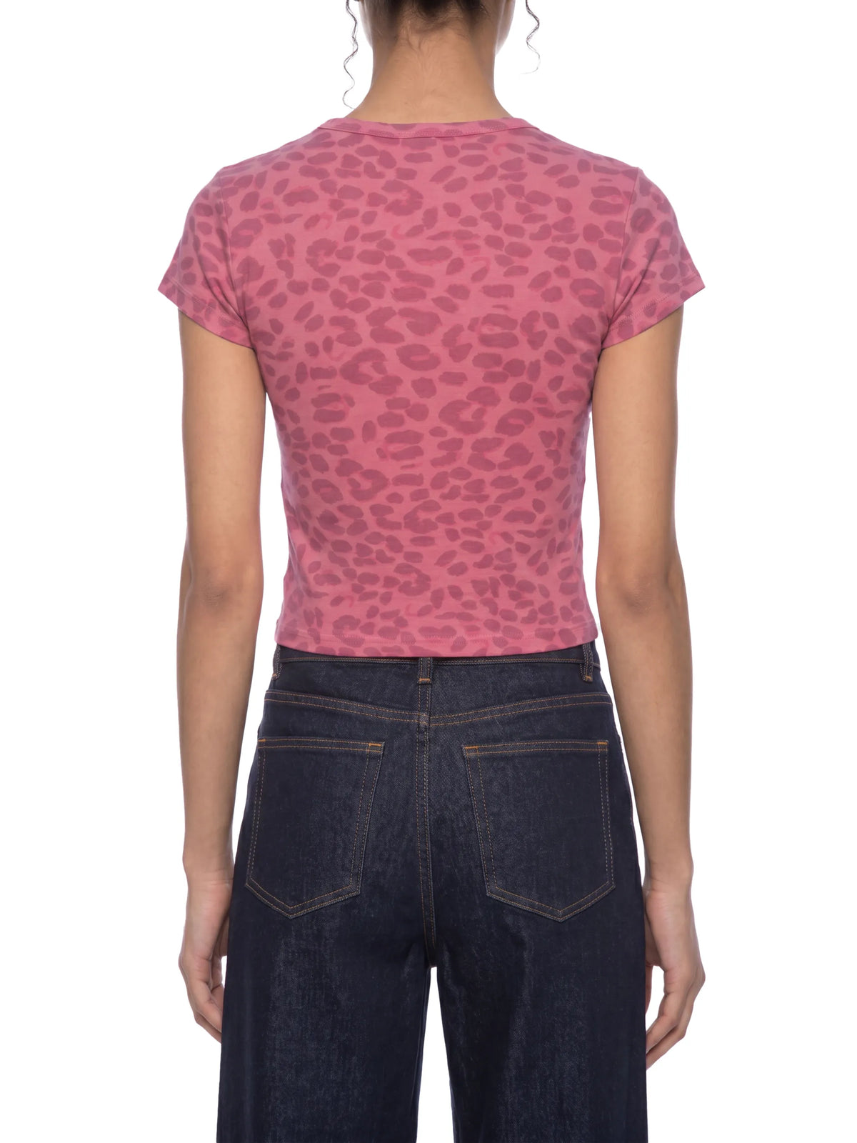 Leopard Print Crop T-Shirt