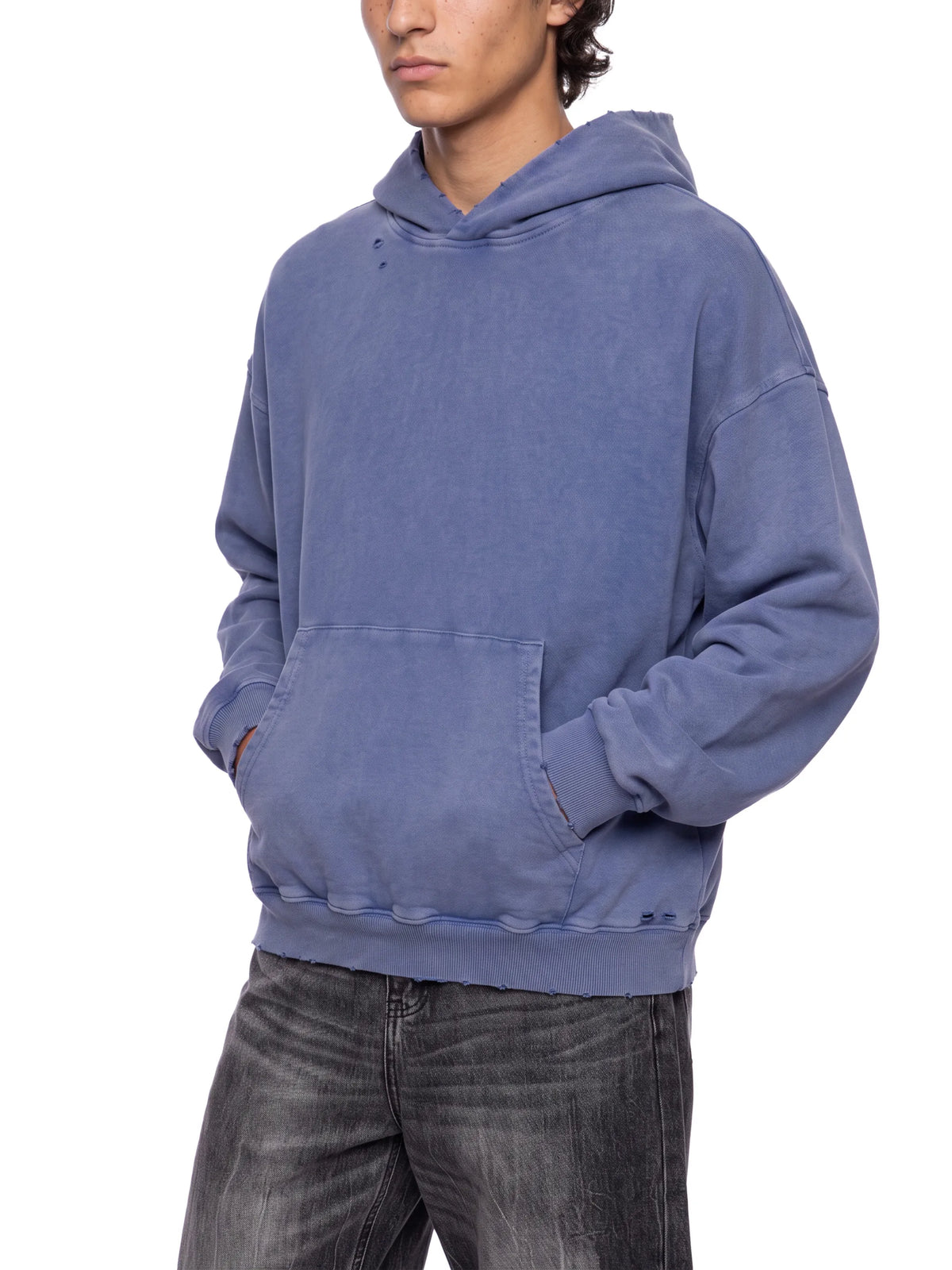 Mineral Wash Distressed Hoodie