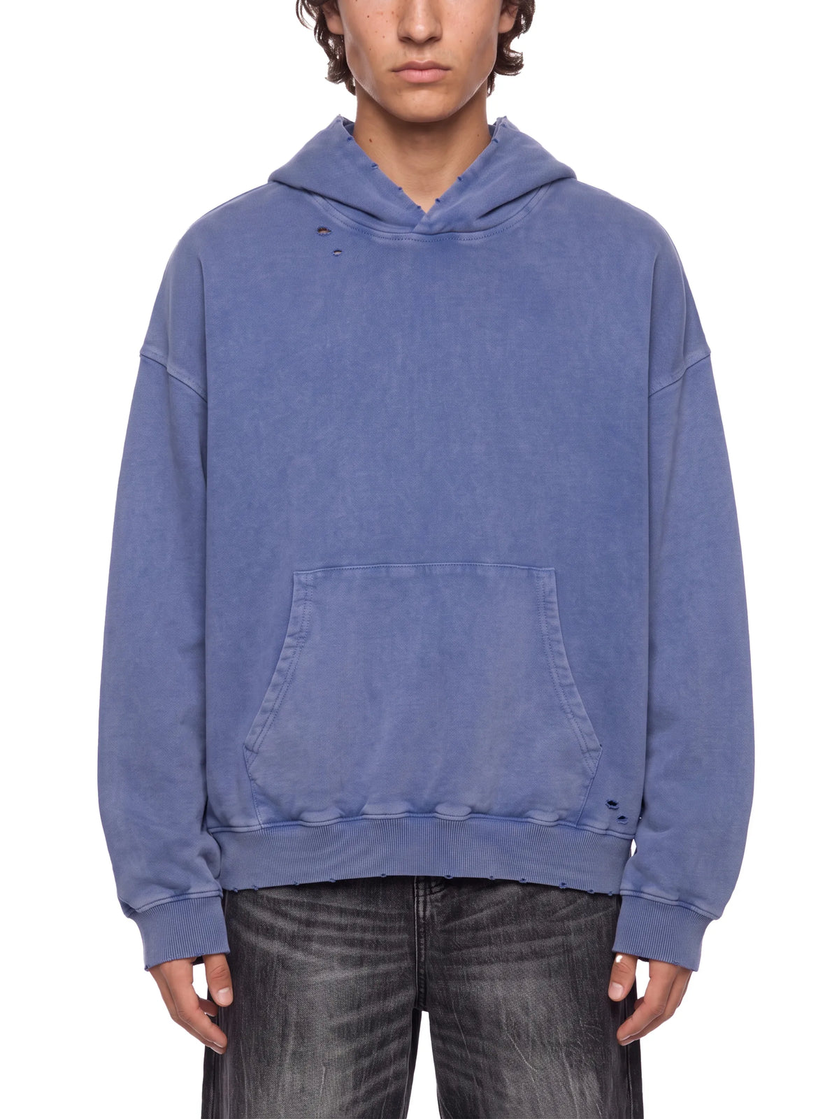 Mineral Wash Distressed Hoodie
