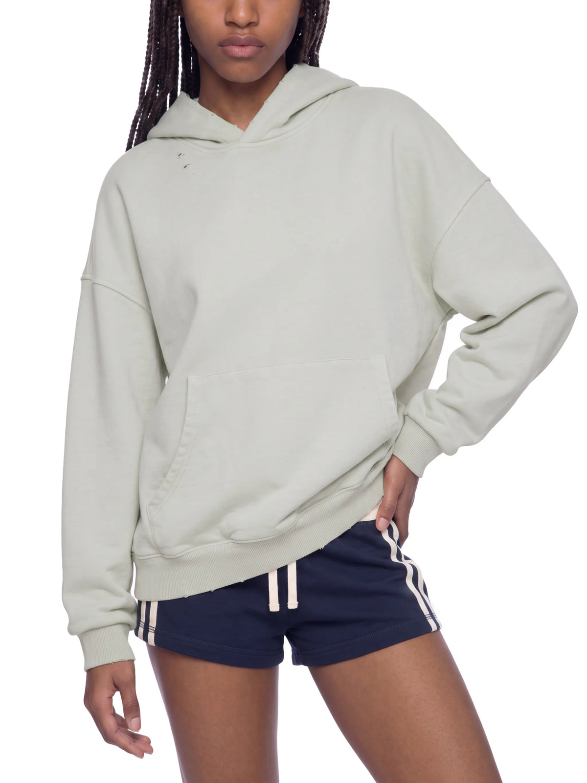 Mineral Wash Distressed Hoodie
