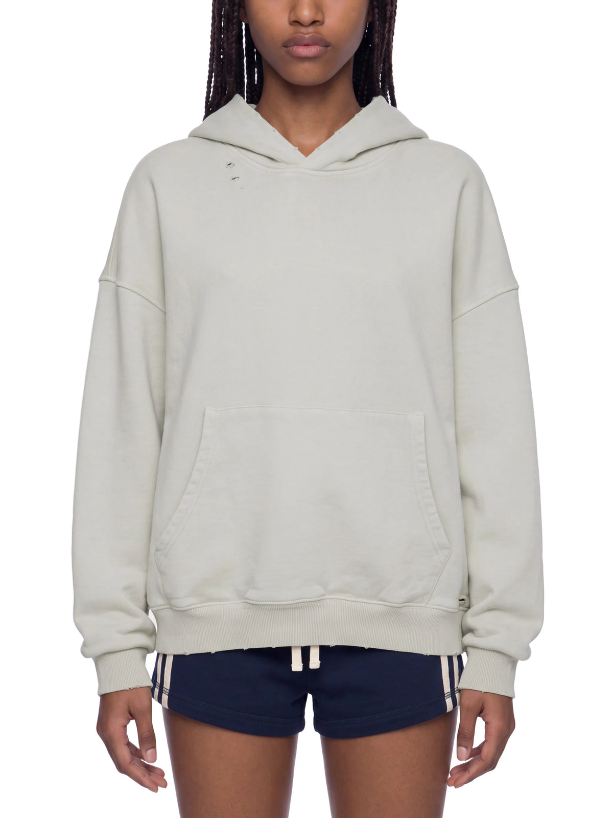 Mineral Wash Distressed Hoodie
