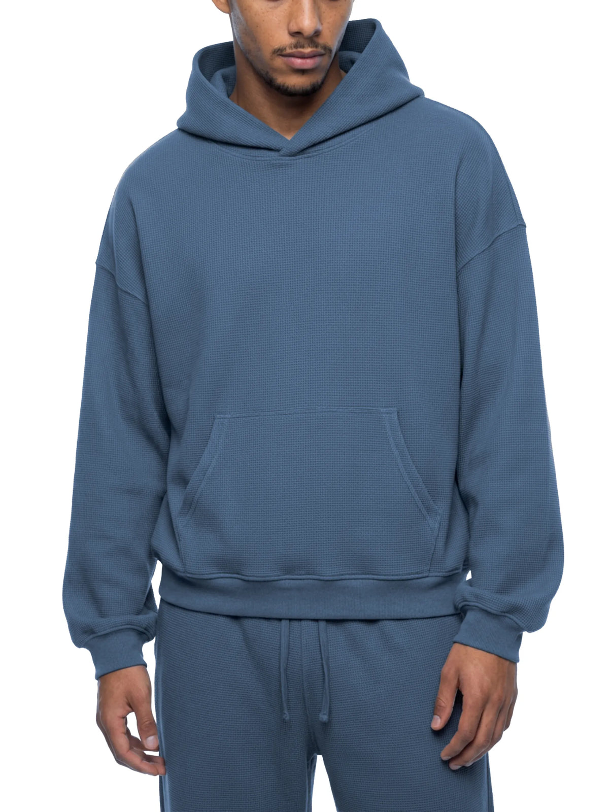 Waffle Boxy Hoodie