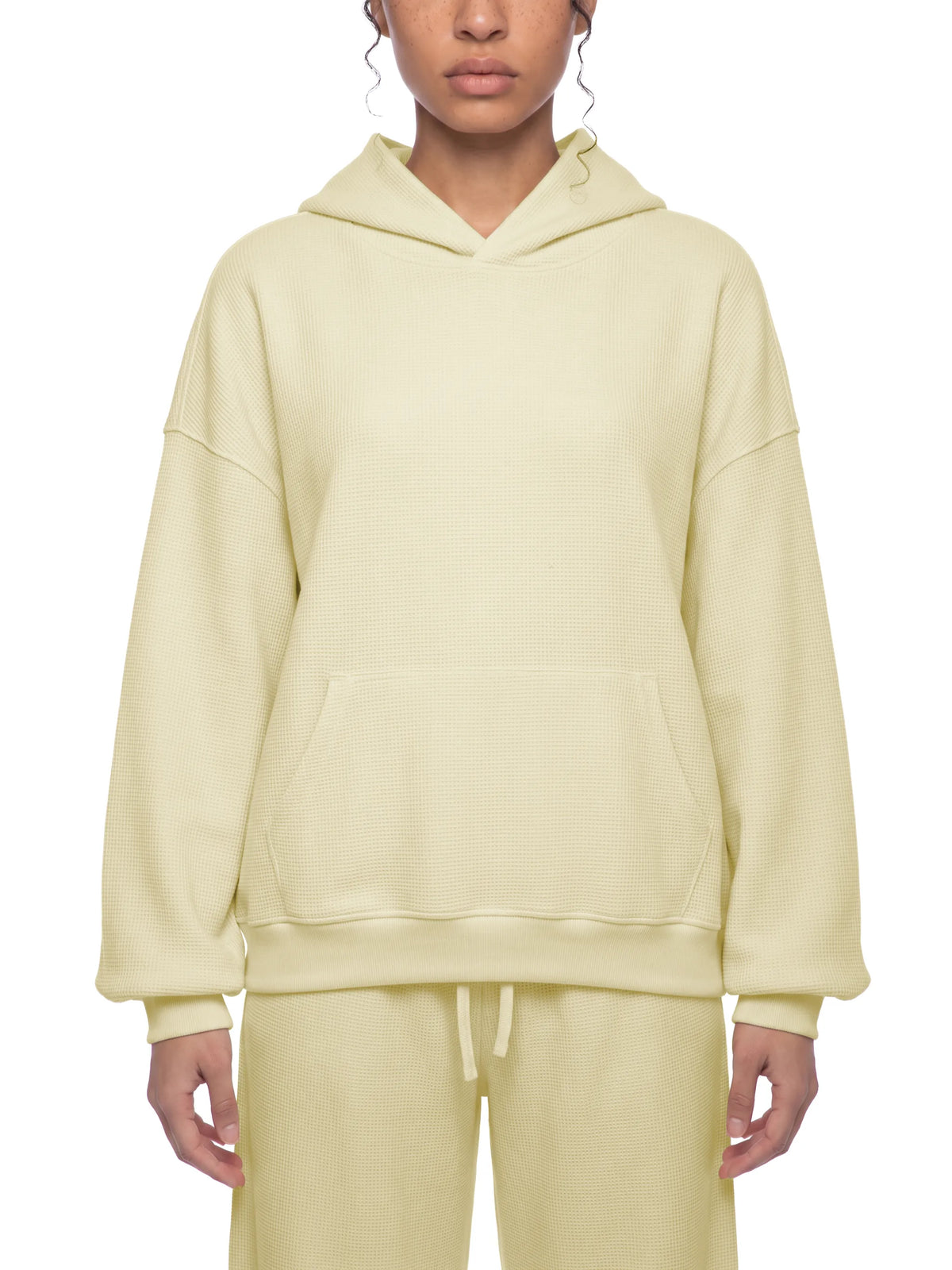 Waffle Boxy Hoodie