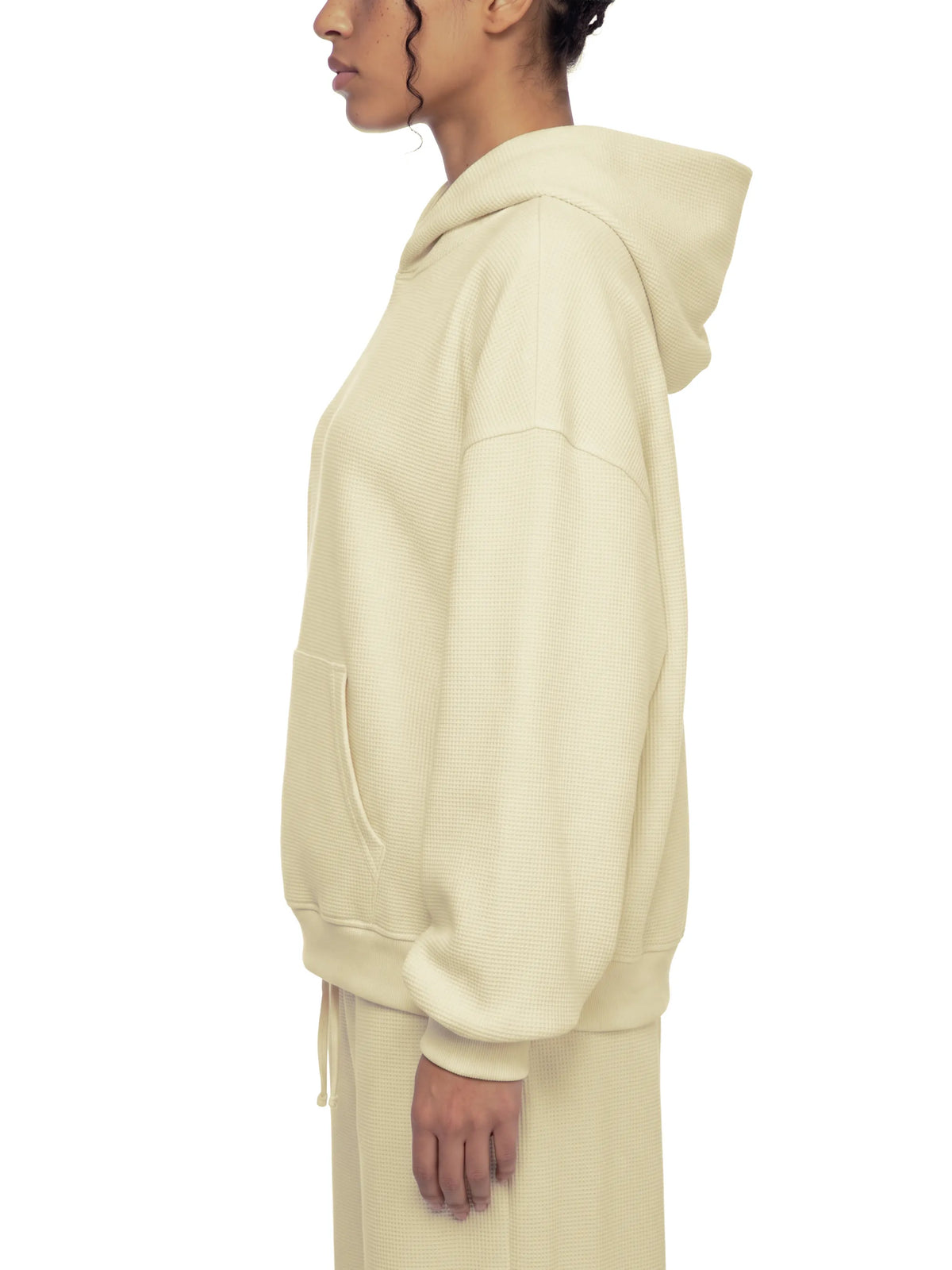 Waffle Boxy Hoodie
