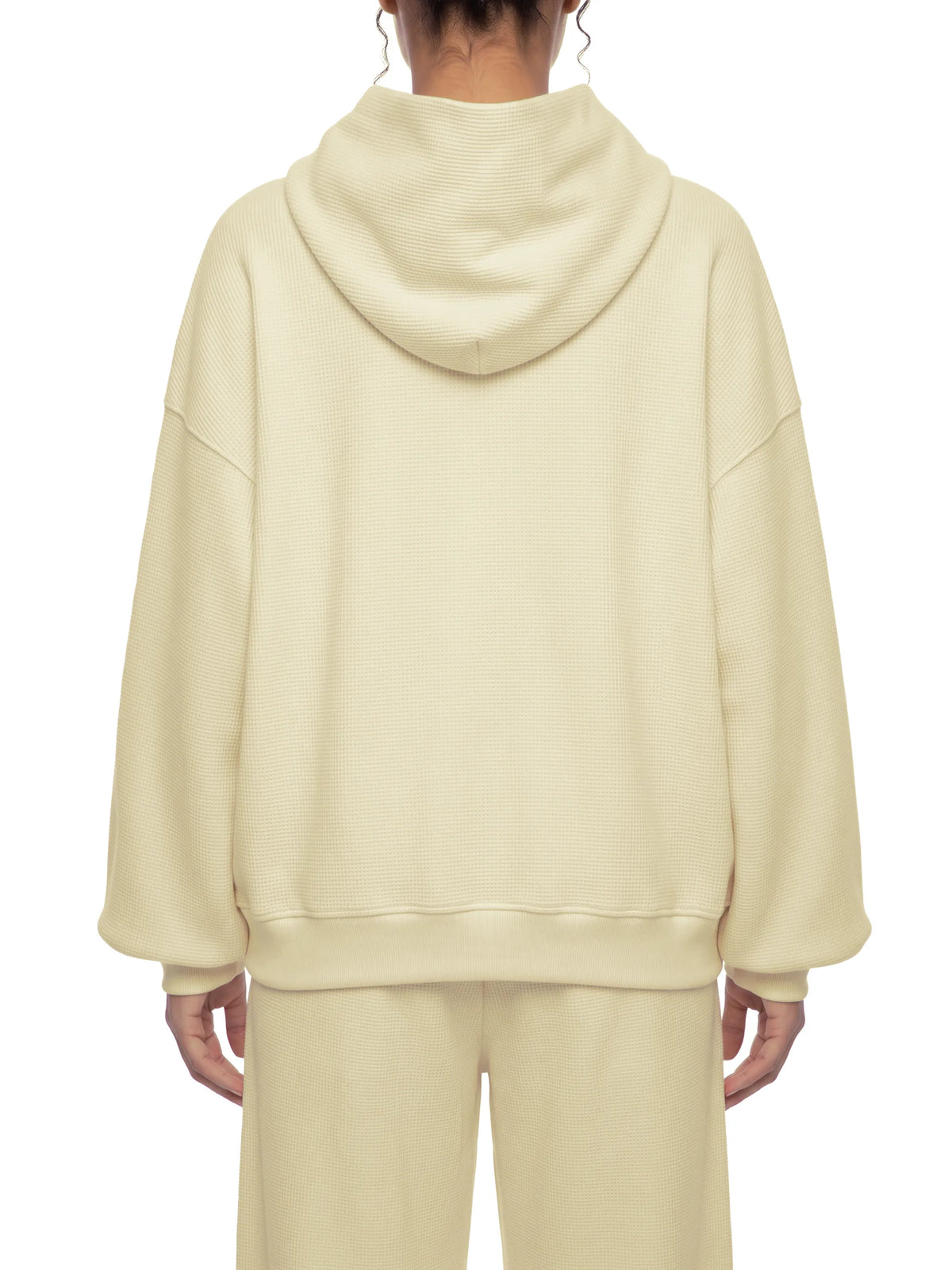 Waffle Boxy Hoodie