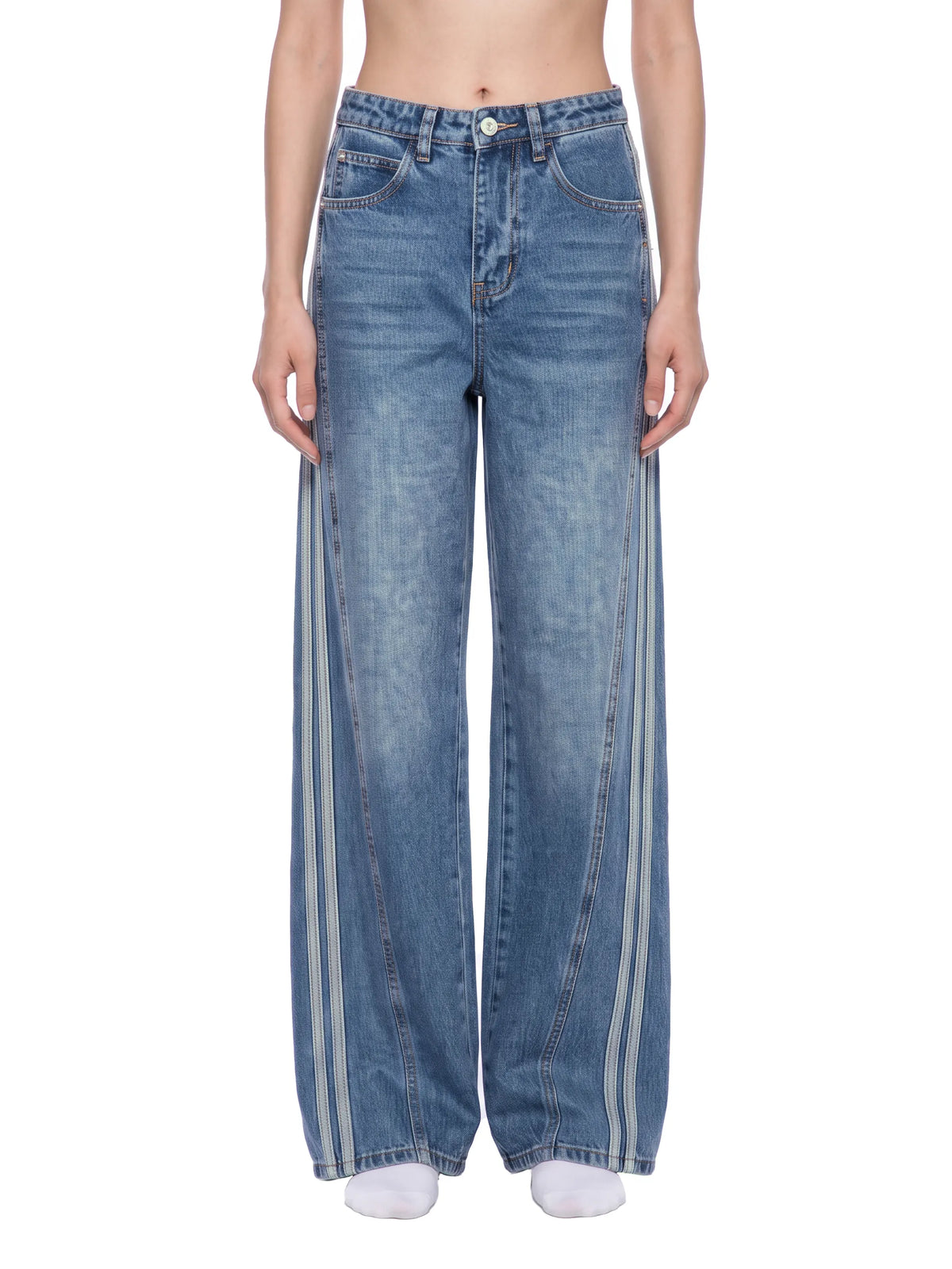 Wide Leg Denim Jeans