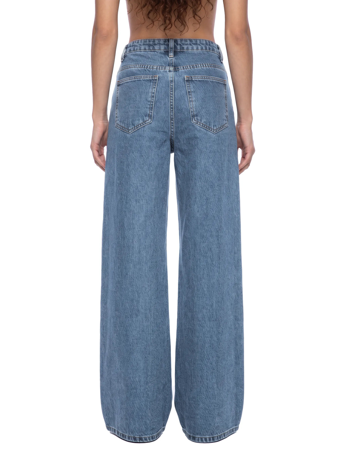 Wide Leg Denim Jeans
