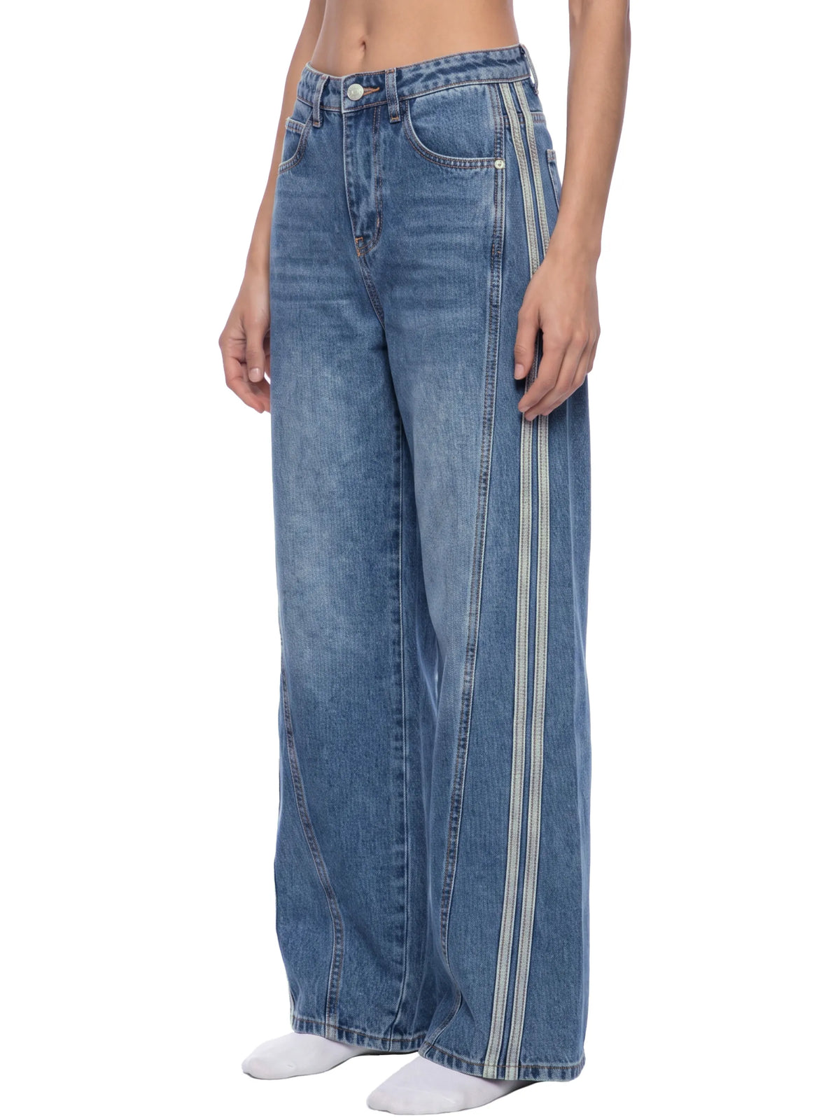 Wide Leg Denim Jeans